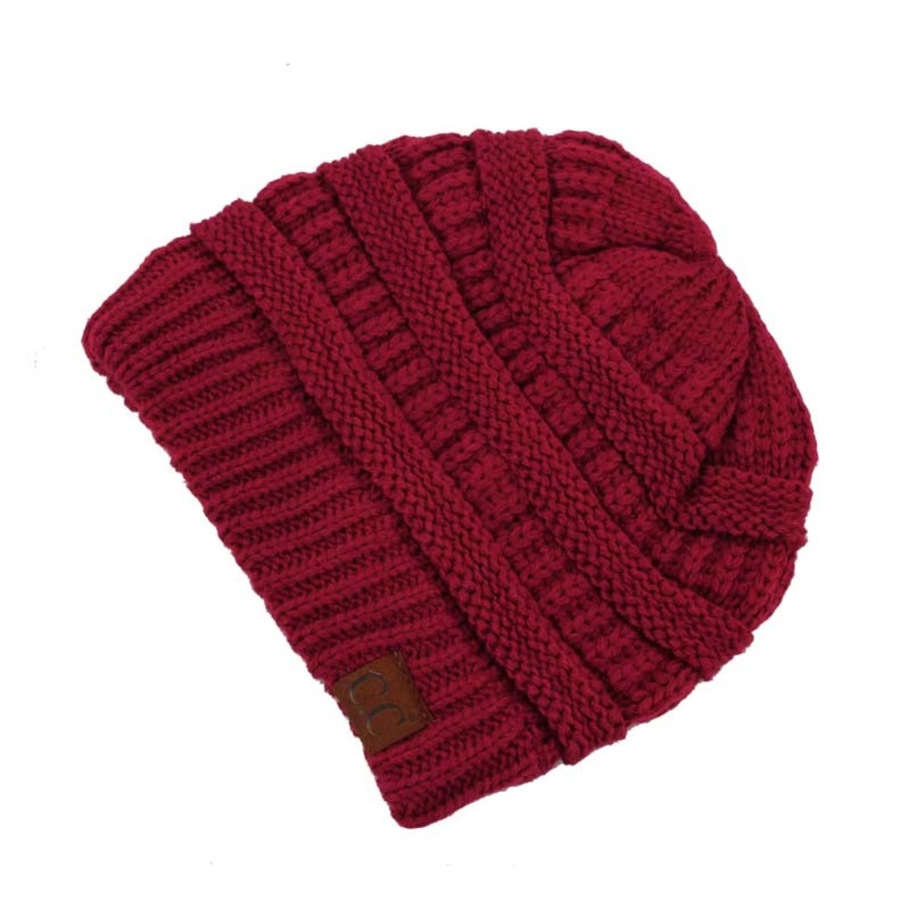 Burgundy C.C beanie NWT